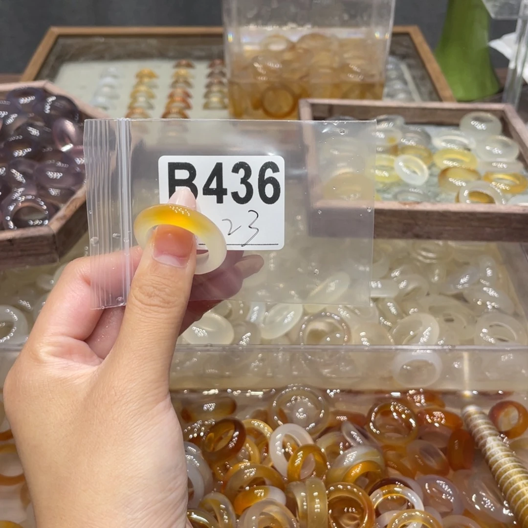 玛瑙/玉髓未镶嵌戒指436