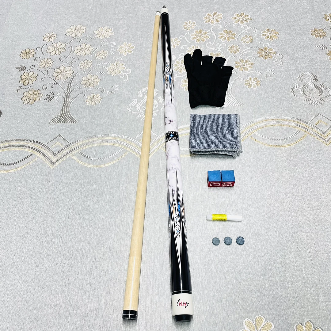 Mbihon青花战神6枫木分体台球杆中式黑八手工杆九球花式小中大头