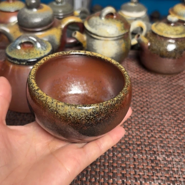 茶杯紫砂大福气拓160