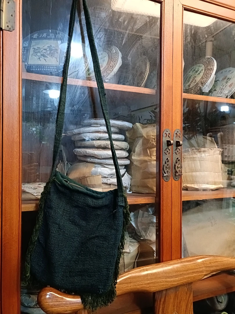 植物染色火草包包23*25（柿绿色）