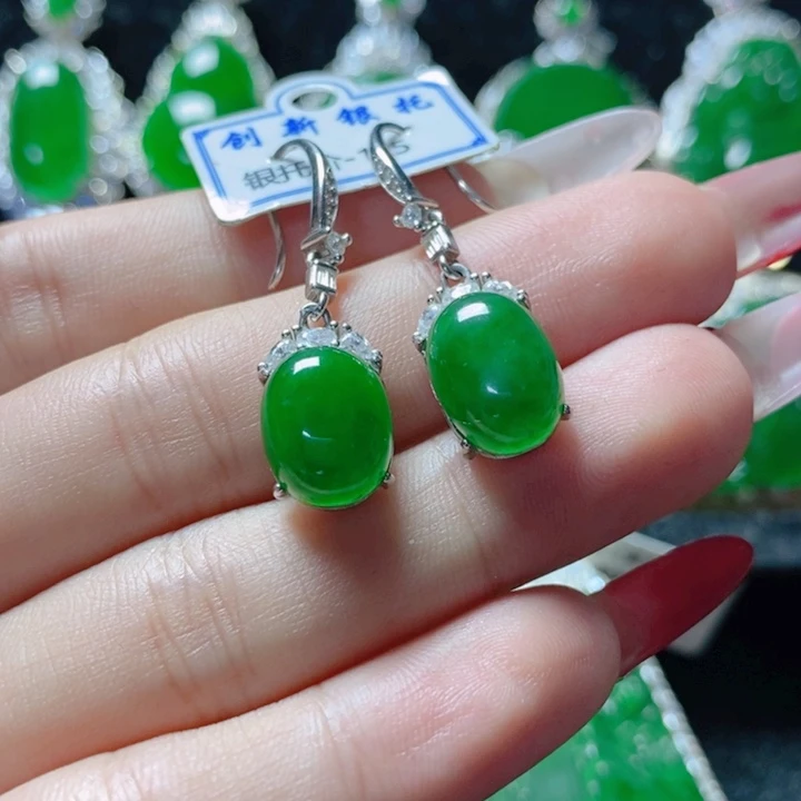 翡翠颈饰银S925镶嵌