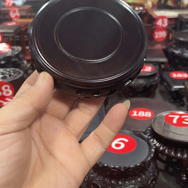 琉璃手工艺品红木底座工艺品8.5