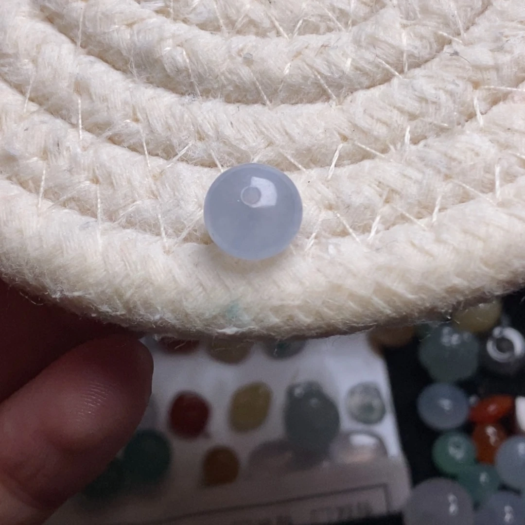 散珠翡翠9×6.5天然翡翠A货散珠