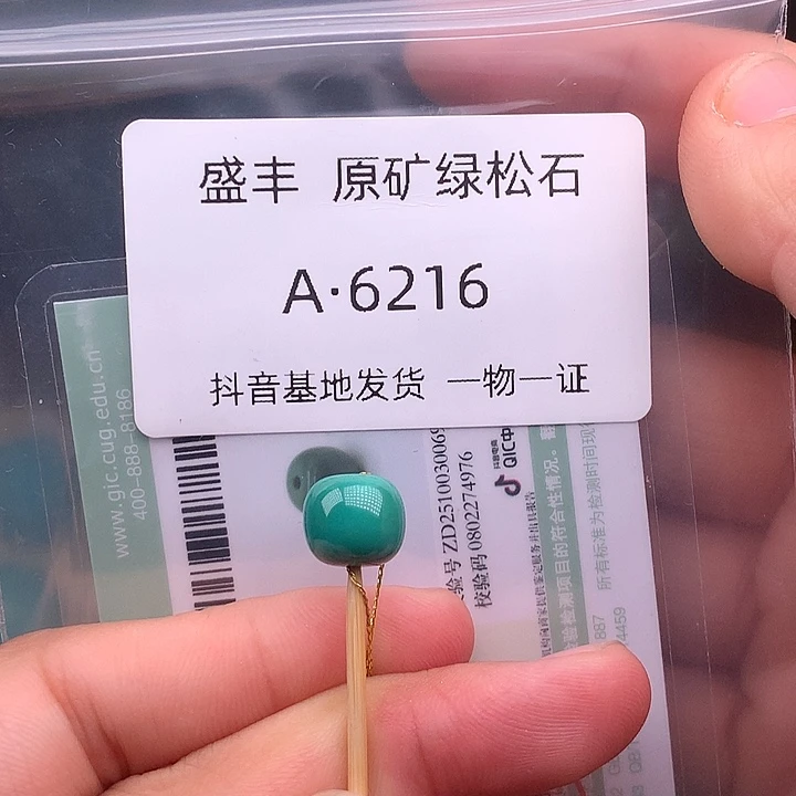 绿松石未镶嵌珠宝奇石9.2✖️8.4