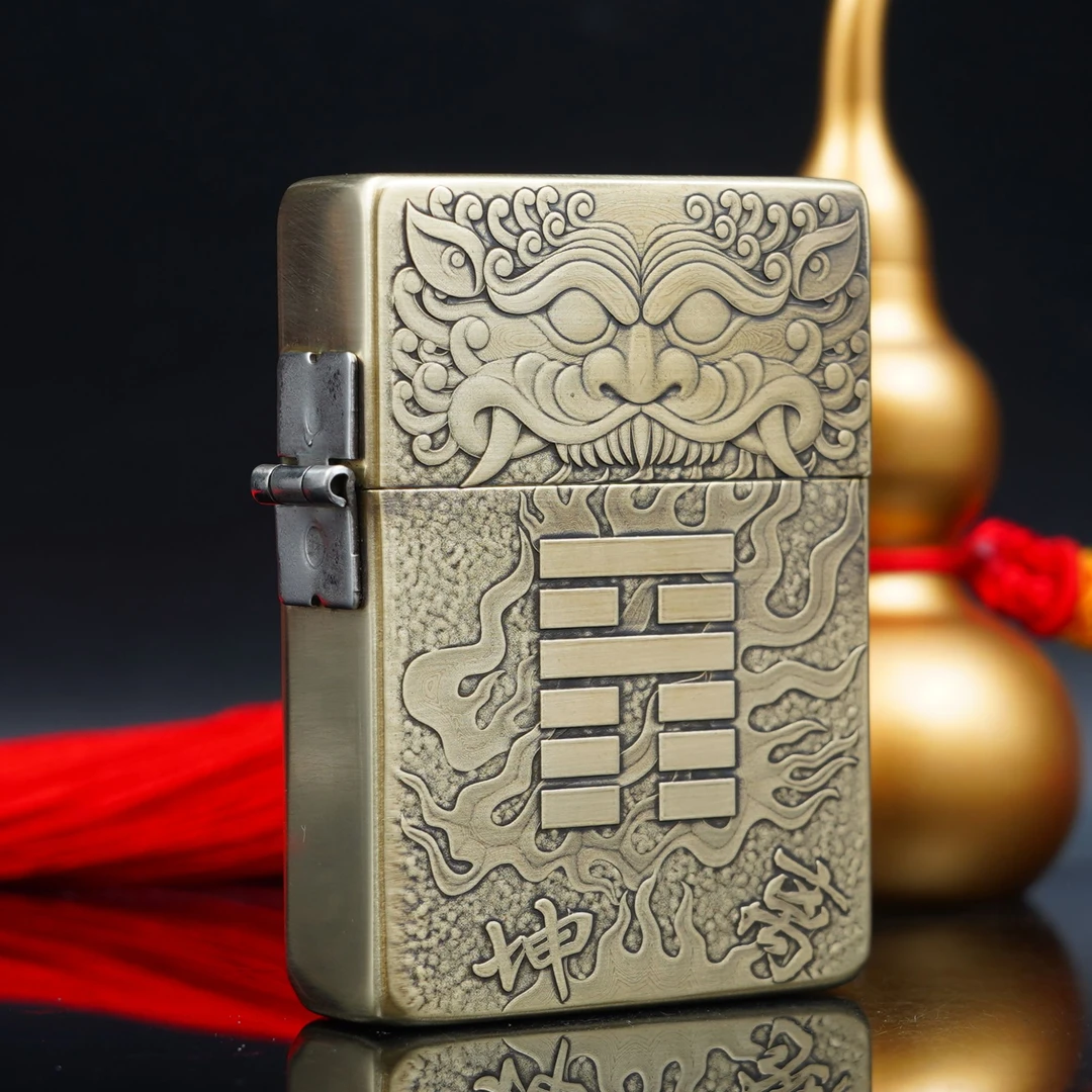 ZIPPO/之宝打火机坤离1935黄铜浮雕DYJ1