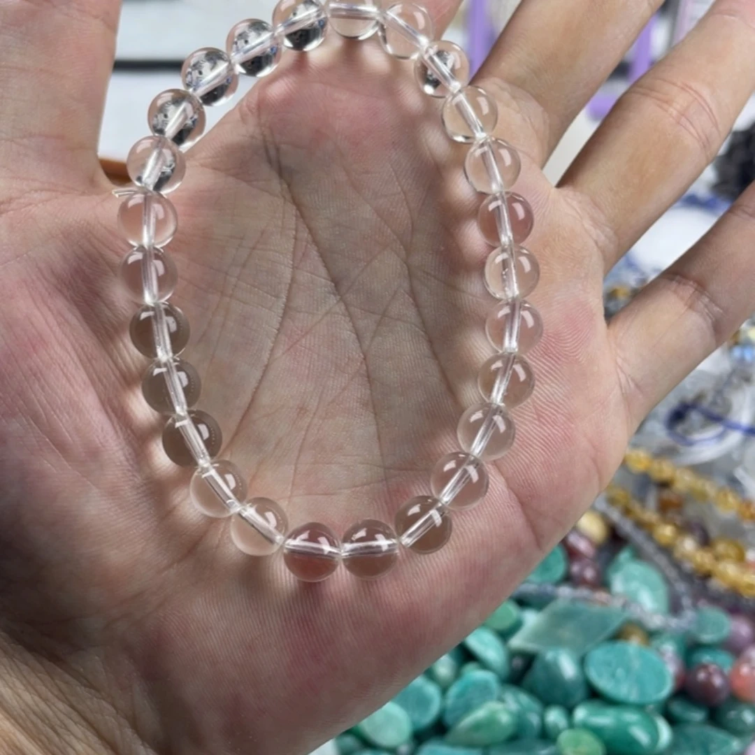 水晶手链未镶嵌白水净体7.9m