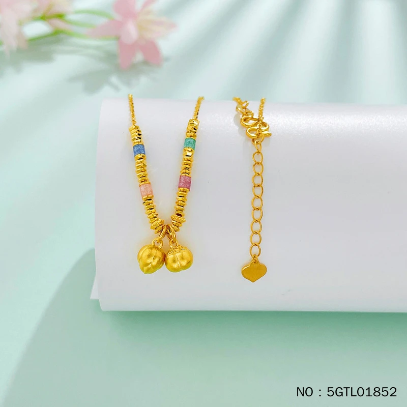 足金999 （足金999字印）5G黄金空心调节夏日多巴胺彩色珐琅碎金子