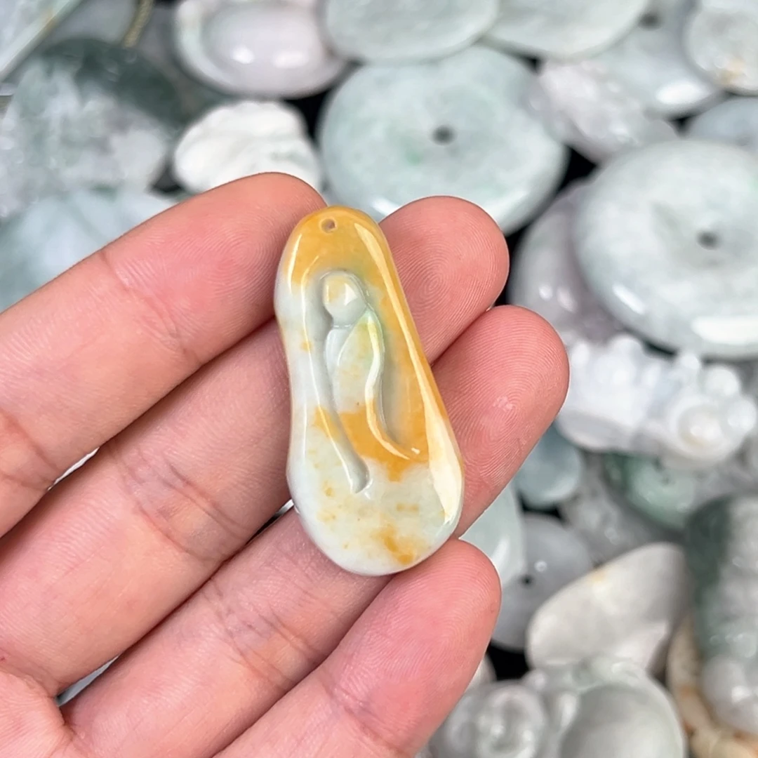 翡翠未镶嵌颈饰多样性发其一天然A货翡翠0054