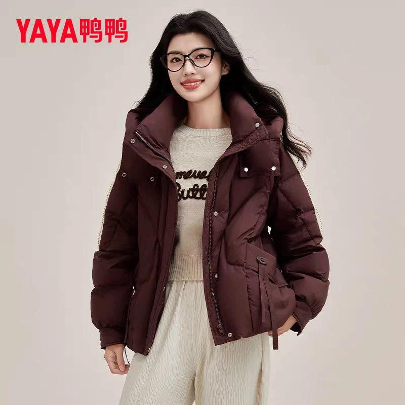 【精选】新款休闲百搭秋冬泡芙白鸭绒羽绒服女YE4B604255L
