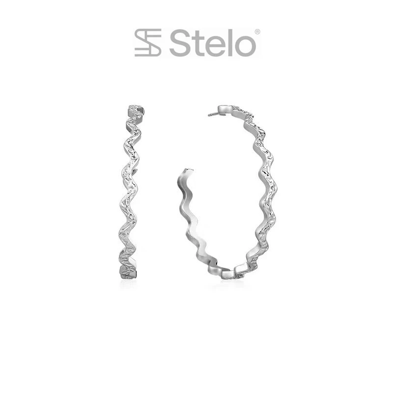 铜合金耳饰 STELO原创设计波光粼粼耳环耳饰女