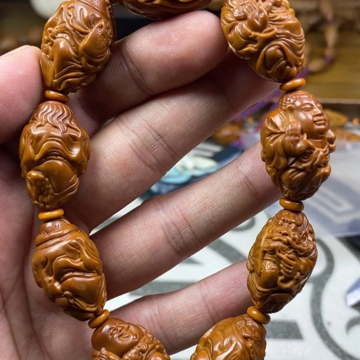 橄榄核手串/手链橄榄核雕工艺手串