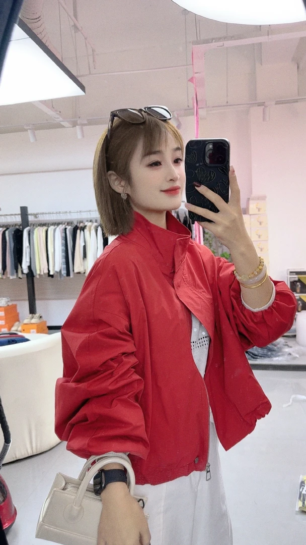 饭饭家 春款立领冲锋衣外套