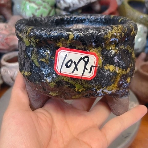 粗陶花盆手工花盆制作就这样