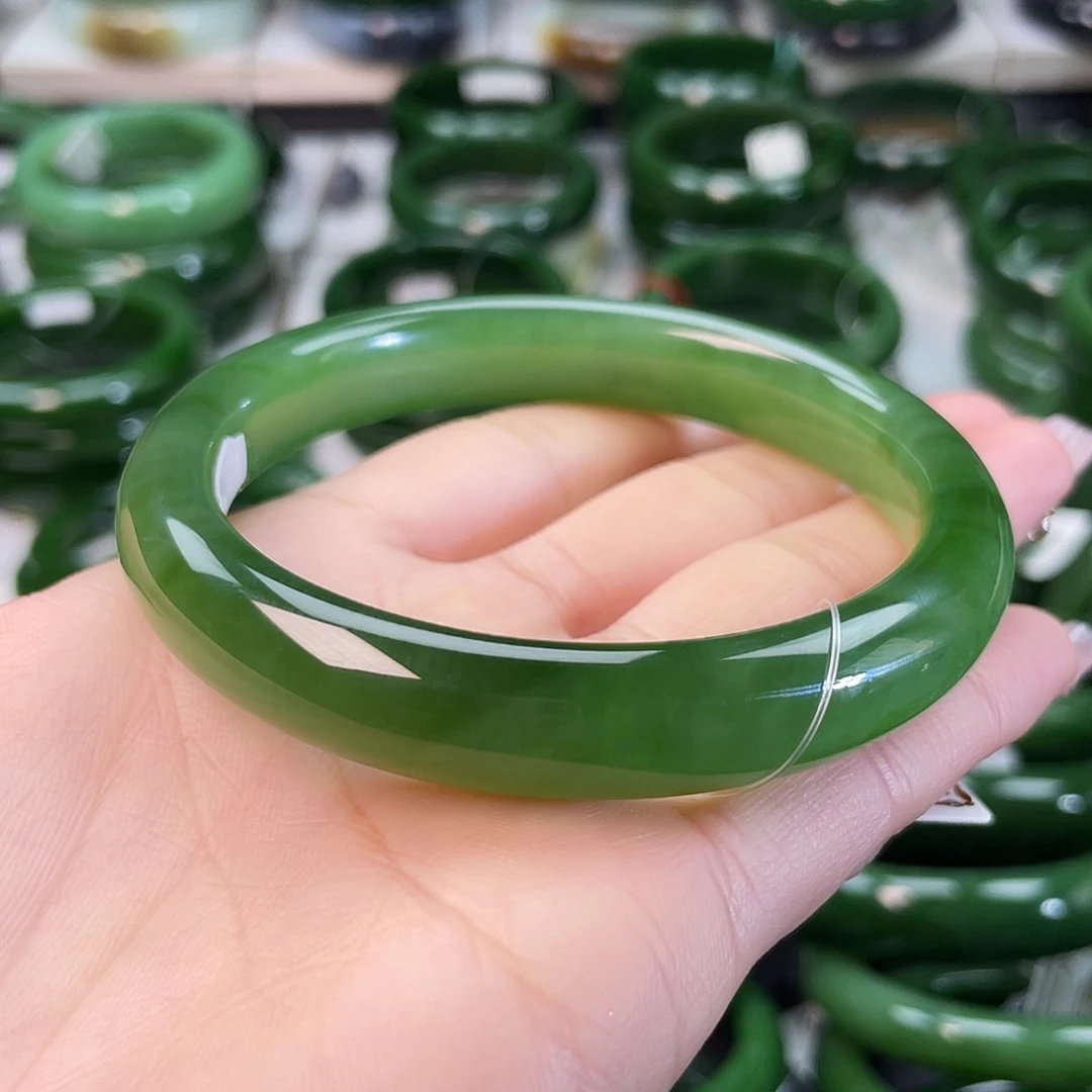 和田玉（碧玉）手镯未镶嵌62