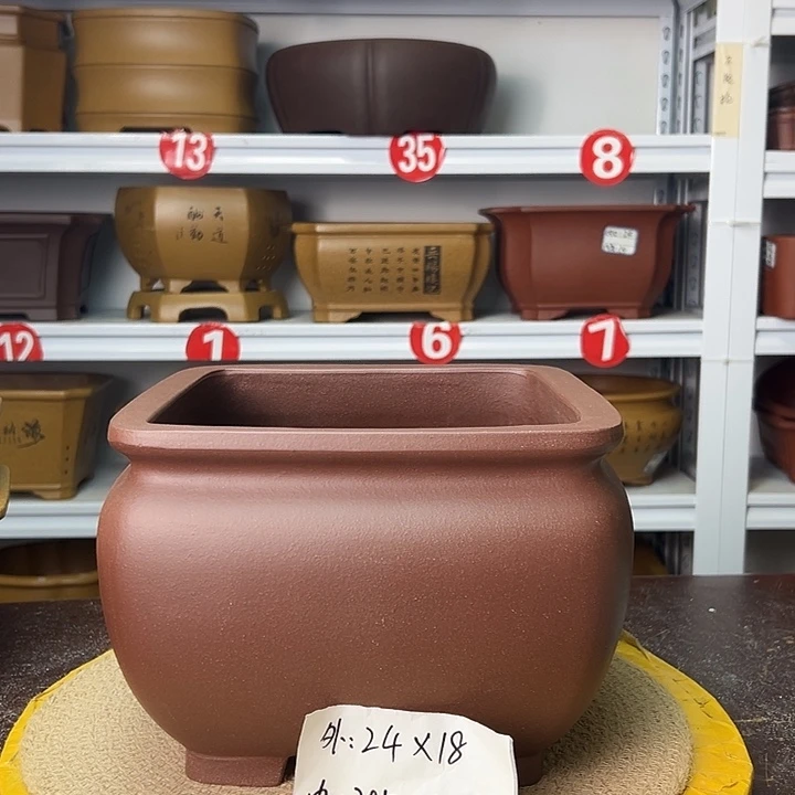 紫砂花盆你在一起