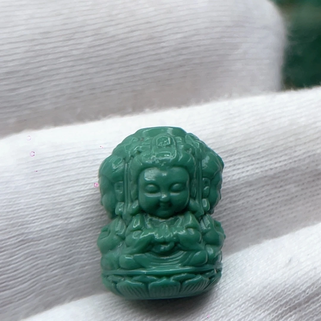 绿松石未镶嵌颈饰直径卡12.3-10.6
