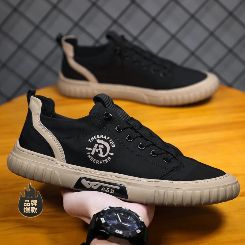 驾驶员开车专用鞋男鞋冬季透气薄款防臭老北京布鞋一脚蹬休闲板鞋