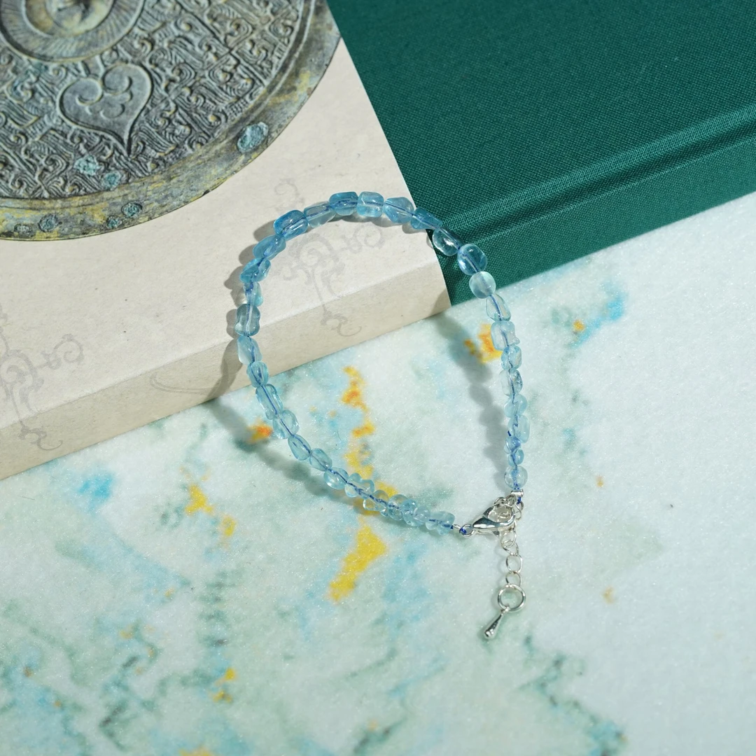 【小池专属】海蓝宝随形手链 4mm JJT2500