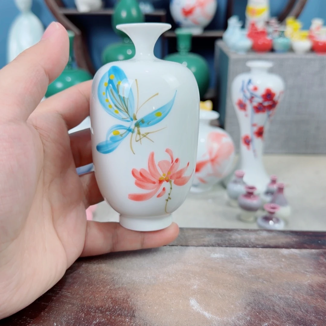 陶瓷手工小花器摆件