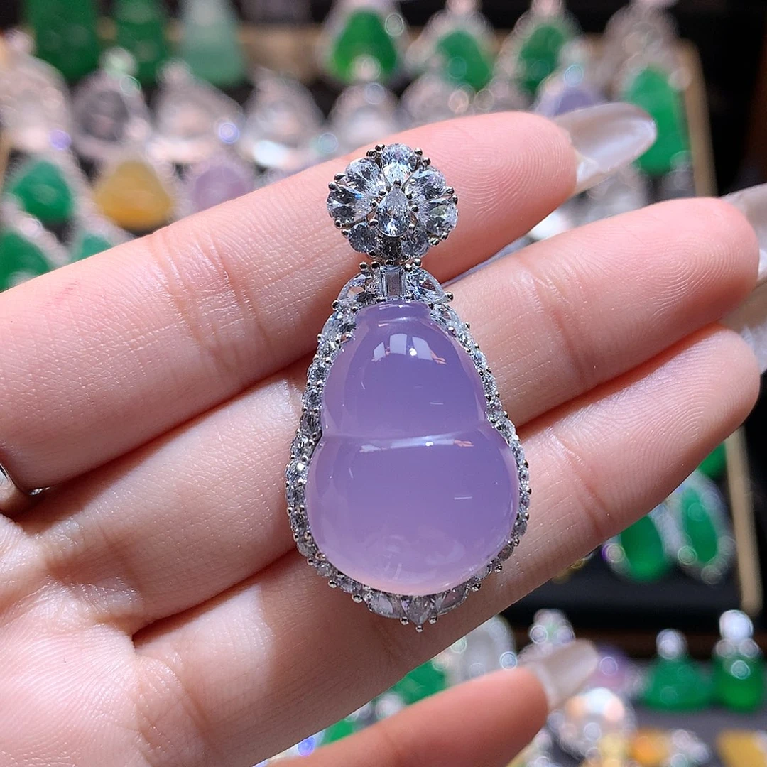 玛瑙/玉髓颈饰银S925镶嵌