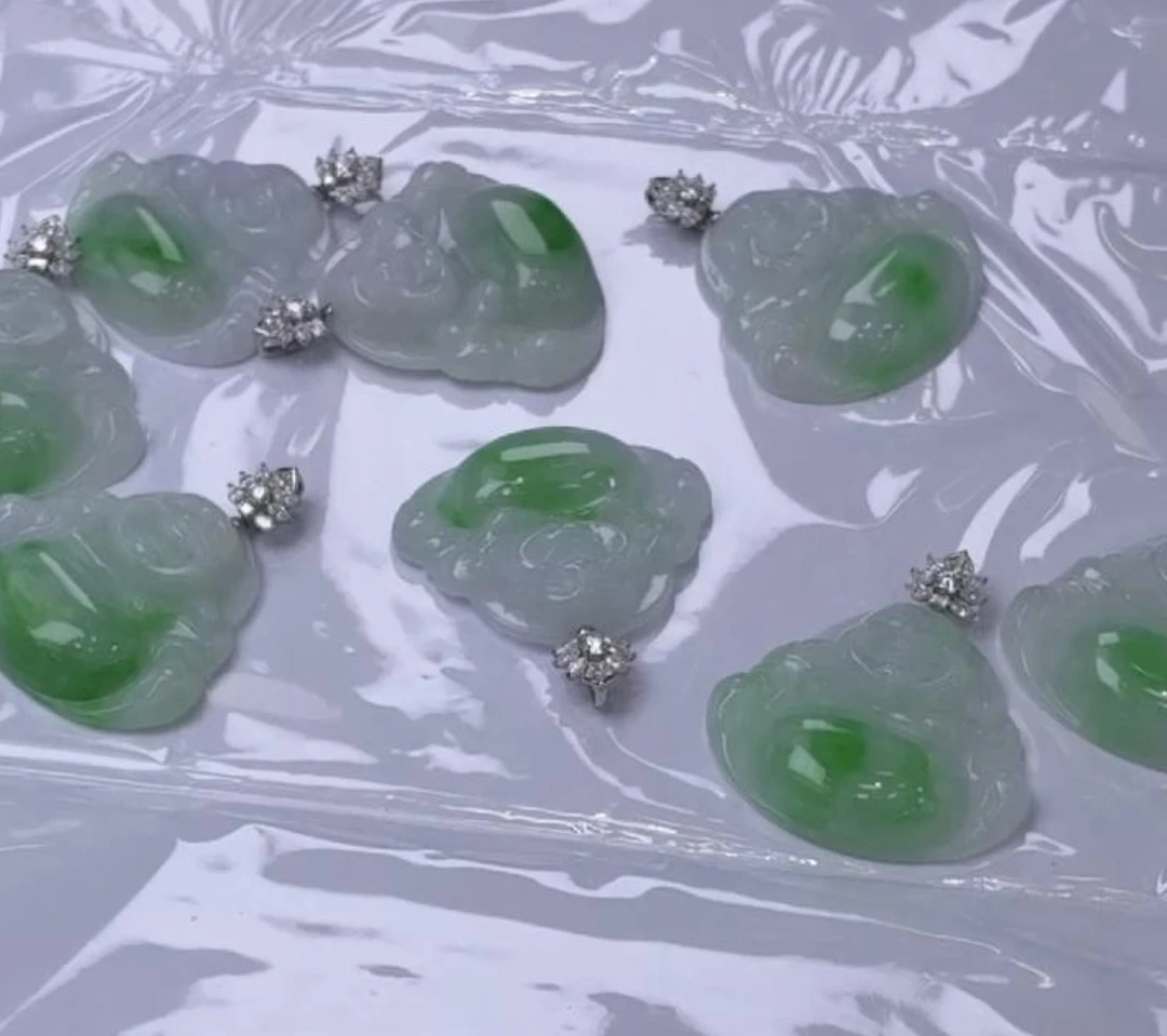 「@一哥精选款」天然缅甸翡翠挂件/多样性发一@1127-GJ017/佛公