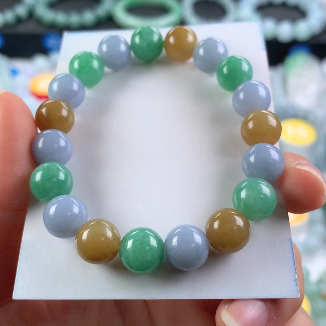 翡翠未镶嵌手链卡10