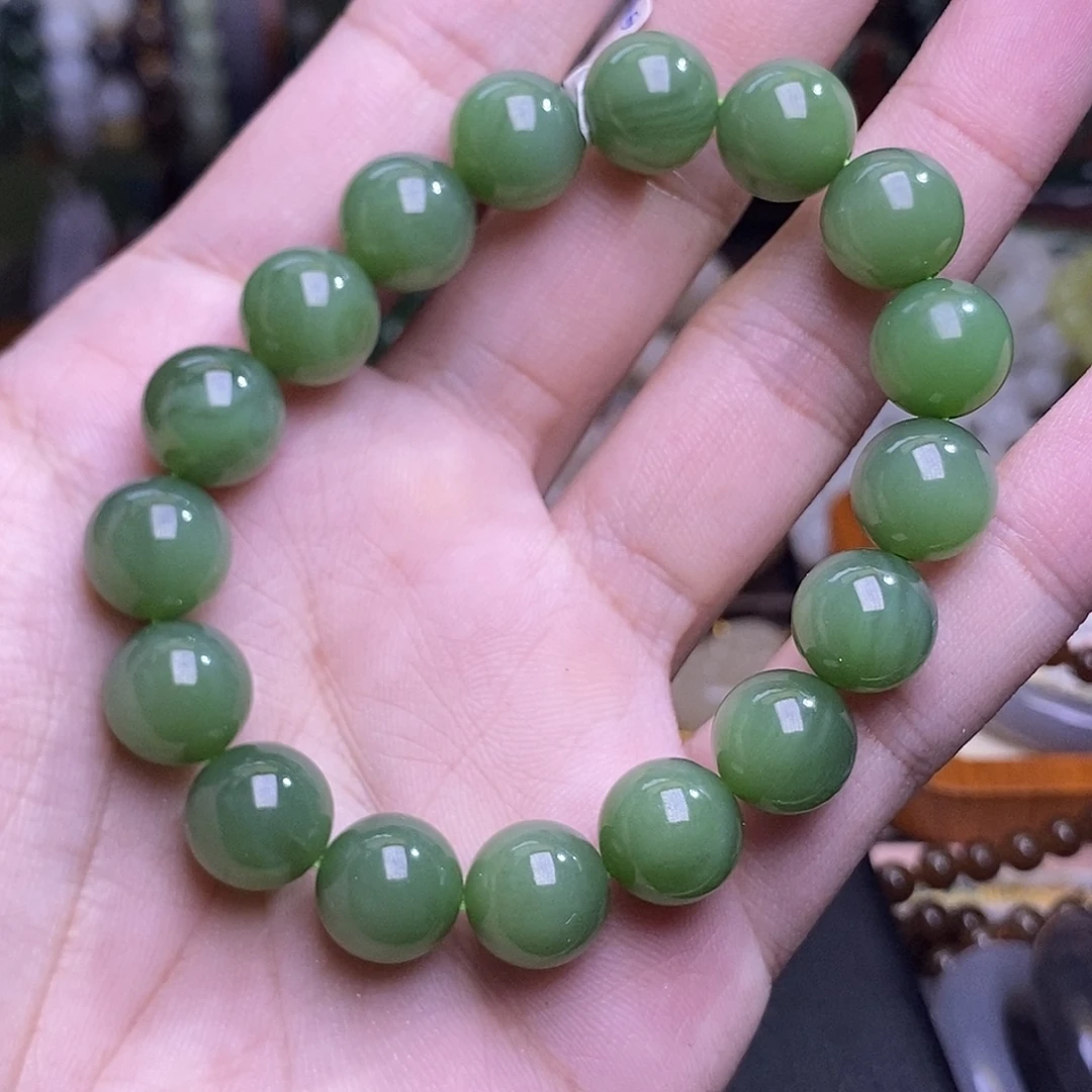 未镶嵌手链和田玉碧玉猫眼手串