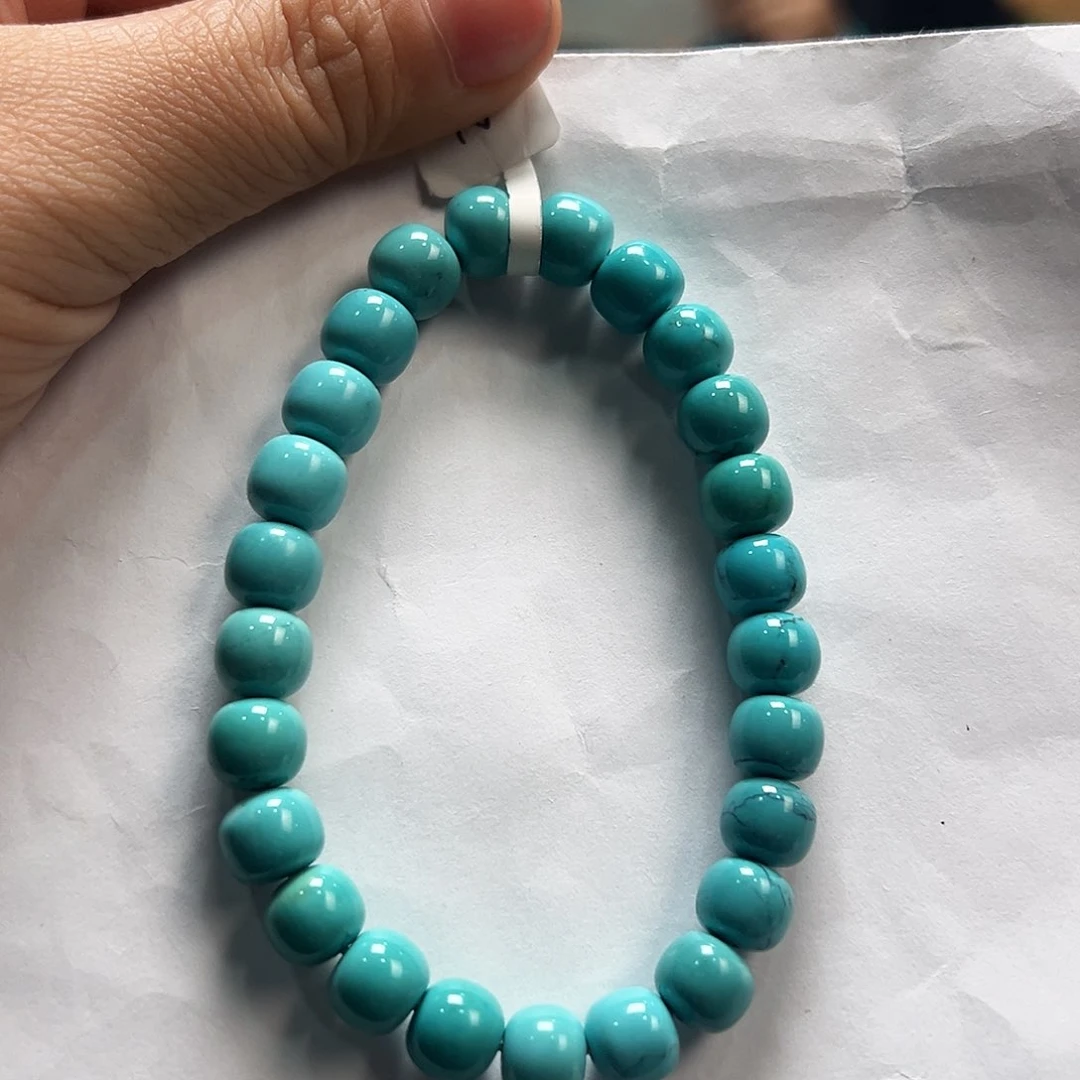 未镶嵌绿松石手串卡8➕