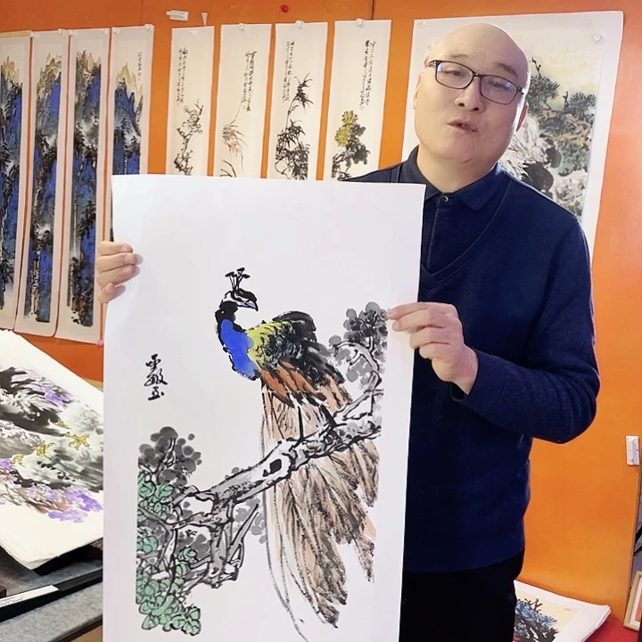 国画张圣敏先生纯手绘作品