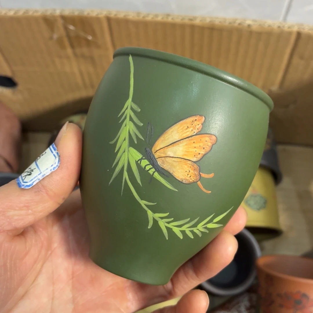 紫砂茶杯瑕疵不退不换介意勿拍