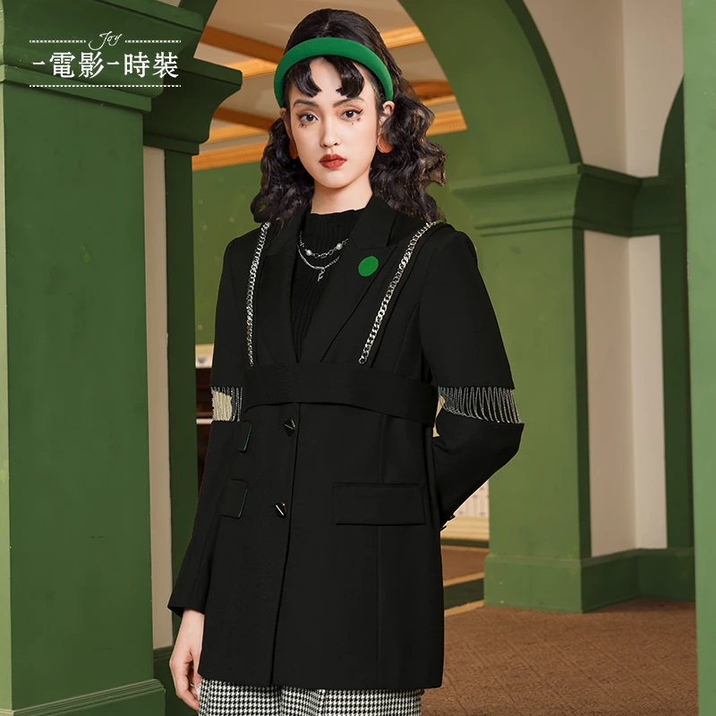 【芊芊专属】一电影一时装翻领长袖上衣西装外套FC162B6146