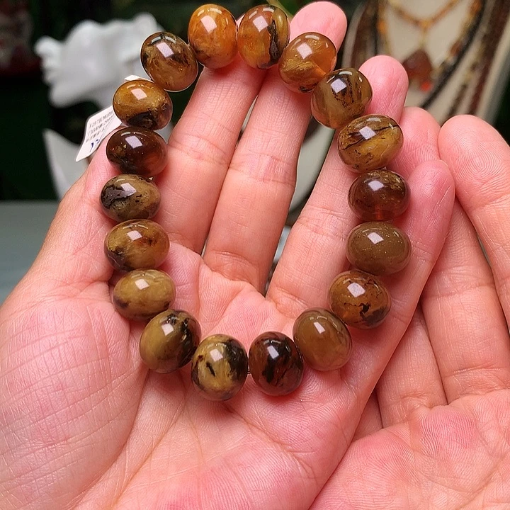 未镶嵌琥珀裸石老*14蜜蜡嘎嘎净