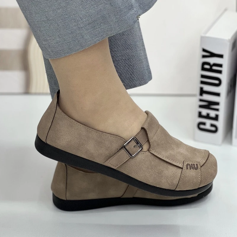 新款勃肯鞋时尚休闲鞋一脚蹬女单鞋春季平底舒适妈妈鞋浅口防滑女