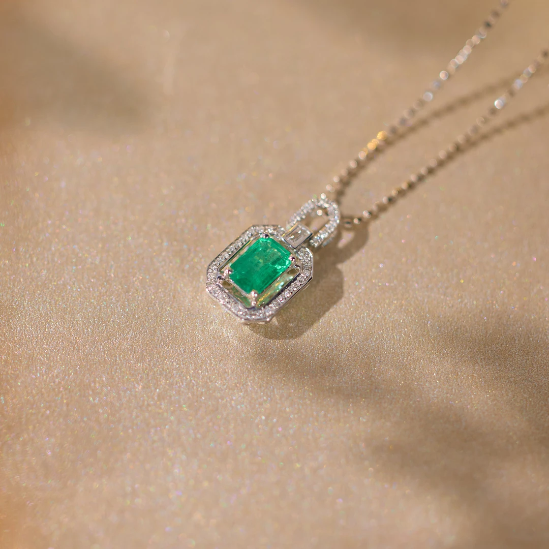 【歪歪】祖母绿项链*18K金镶嵌（多样性发一）XB-S7634