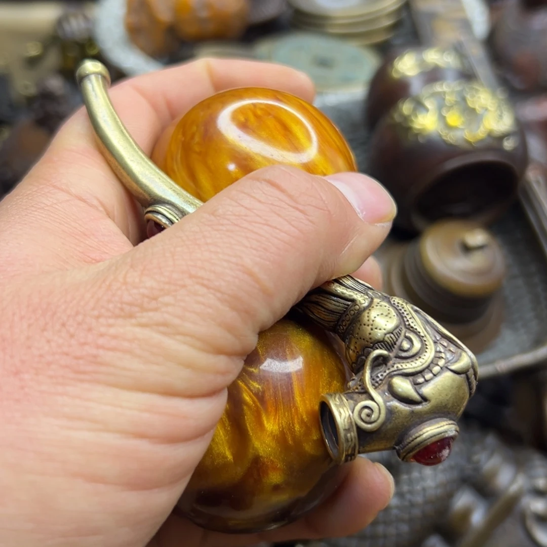 铜摆件欢迎欢迎你