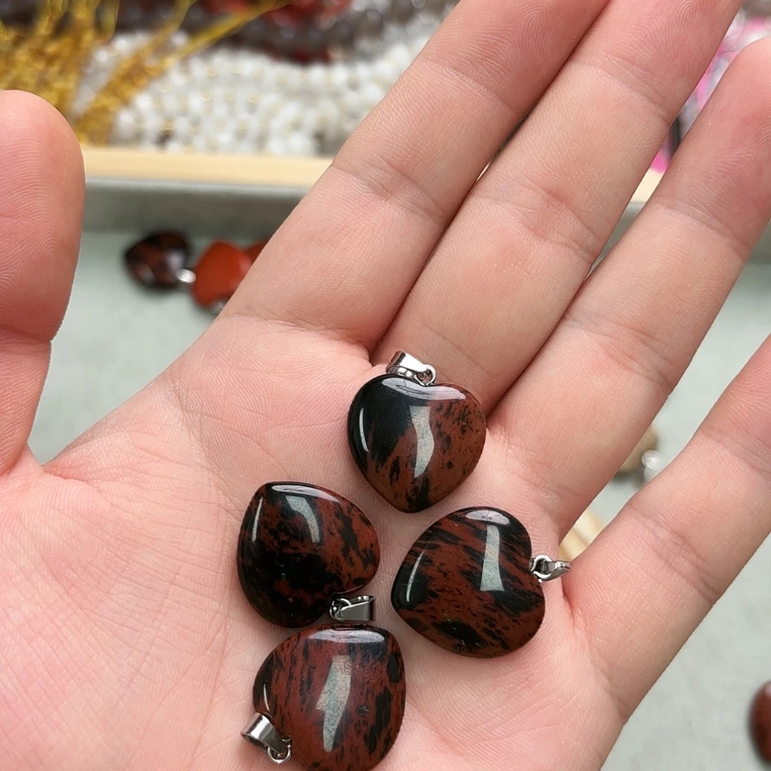 未镶嵌玛瑙/玉髓珠宝半成品卡20金天鹅爱心4颗