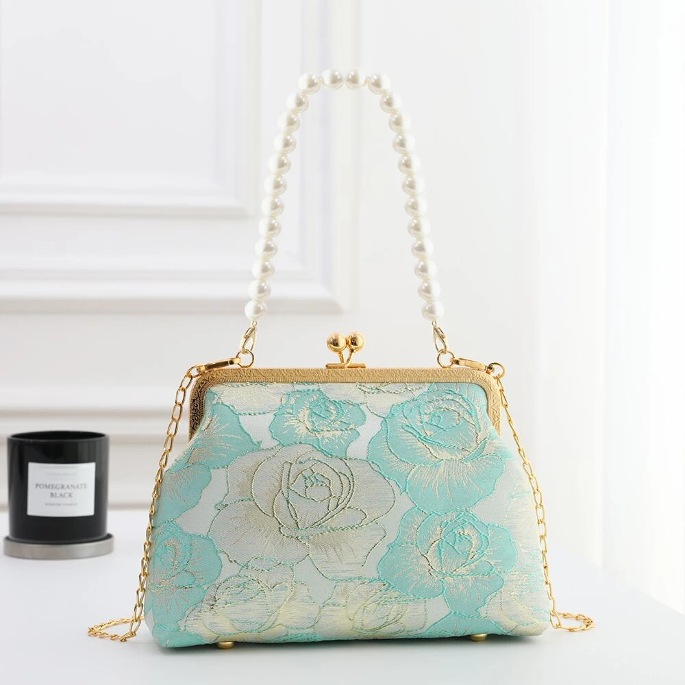 【金丝玫瑰小】中国风旗袍包法式迷你小女包斜挎国潮2368