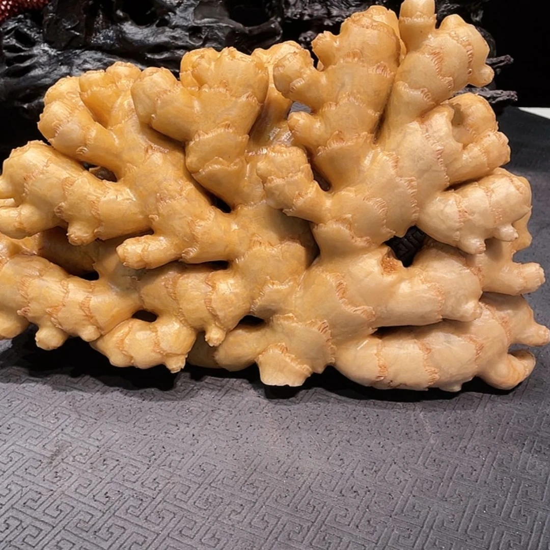 【闪购商品】寿山石汉**军生姜摆件工艺品