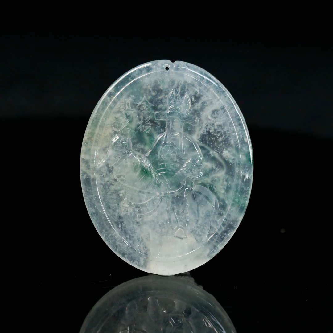 42天然缅甸翡翠A货寒窗苦读/400002/上海嘉禾拍卖