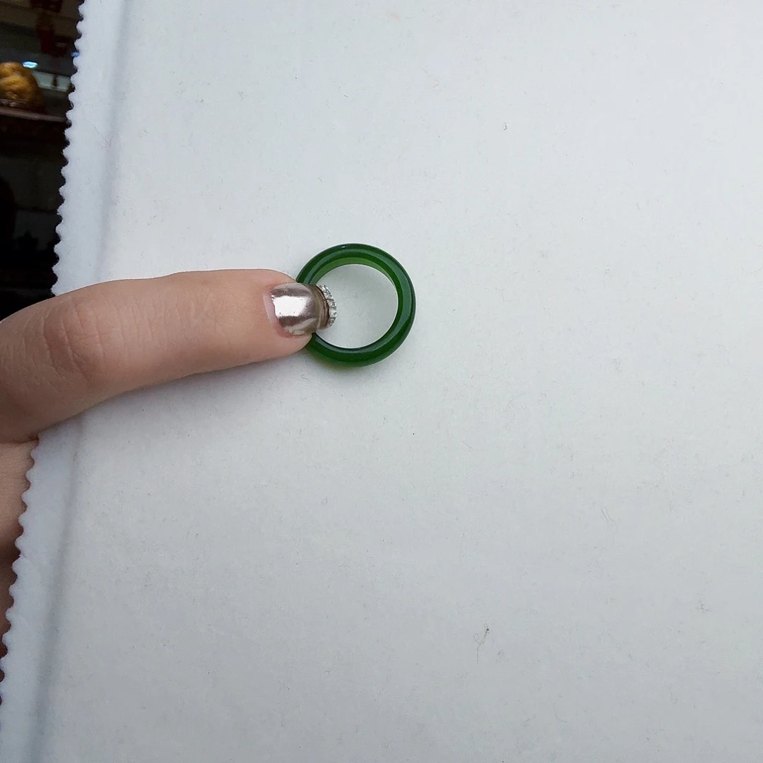 和田玉（碧玉）戒圈未镶嵌小*子