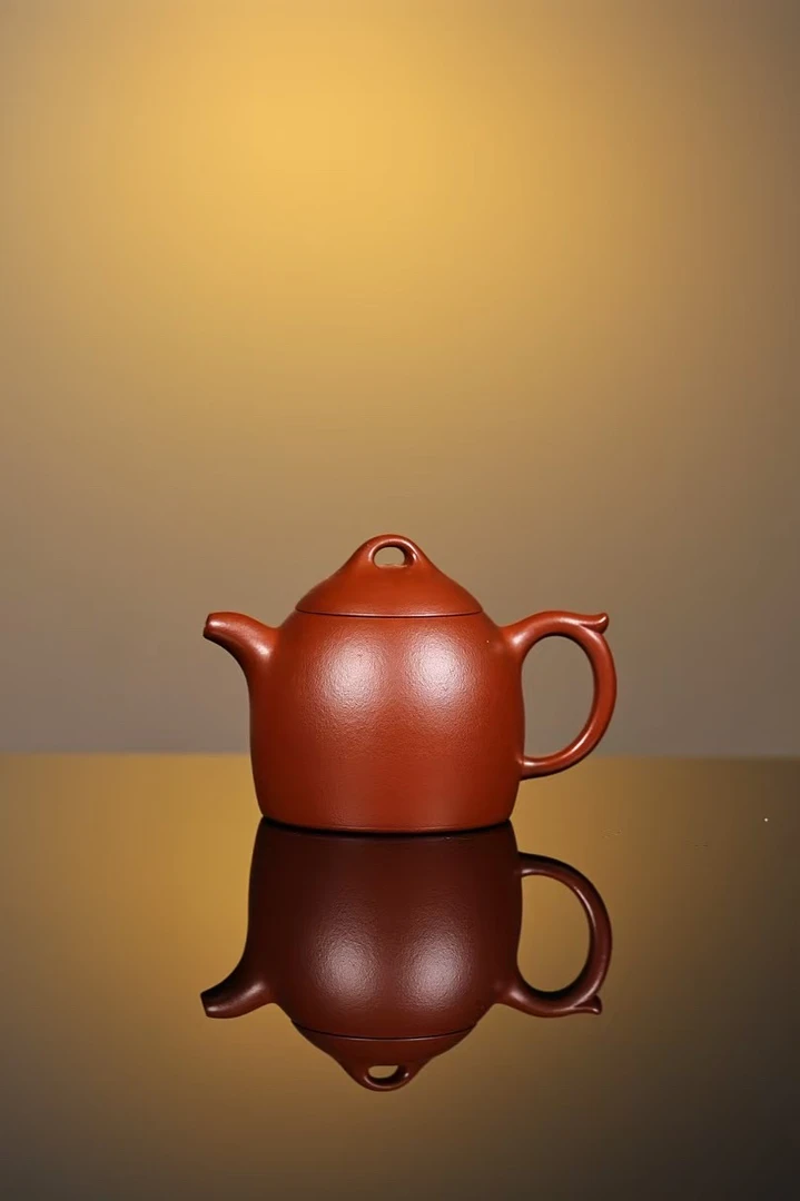王秀云全手工秦权壶优质小煤窑朱泥，200cc 大红