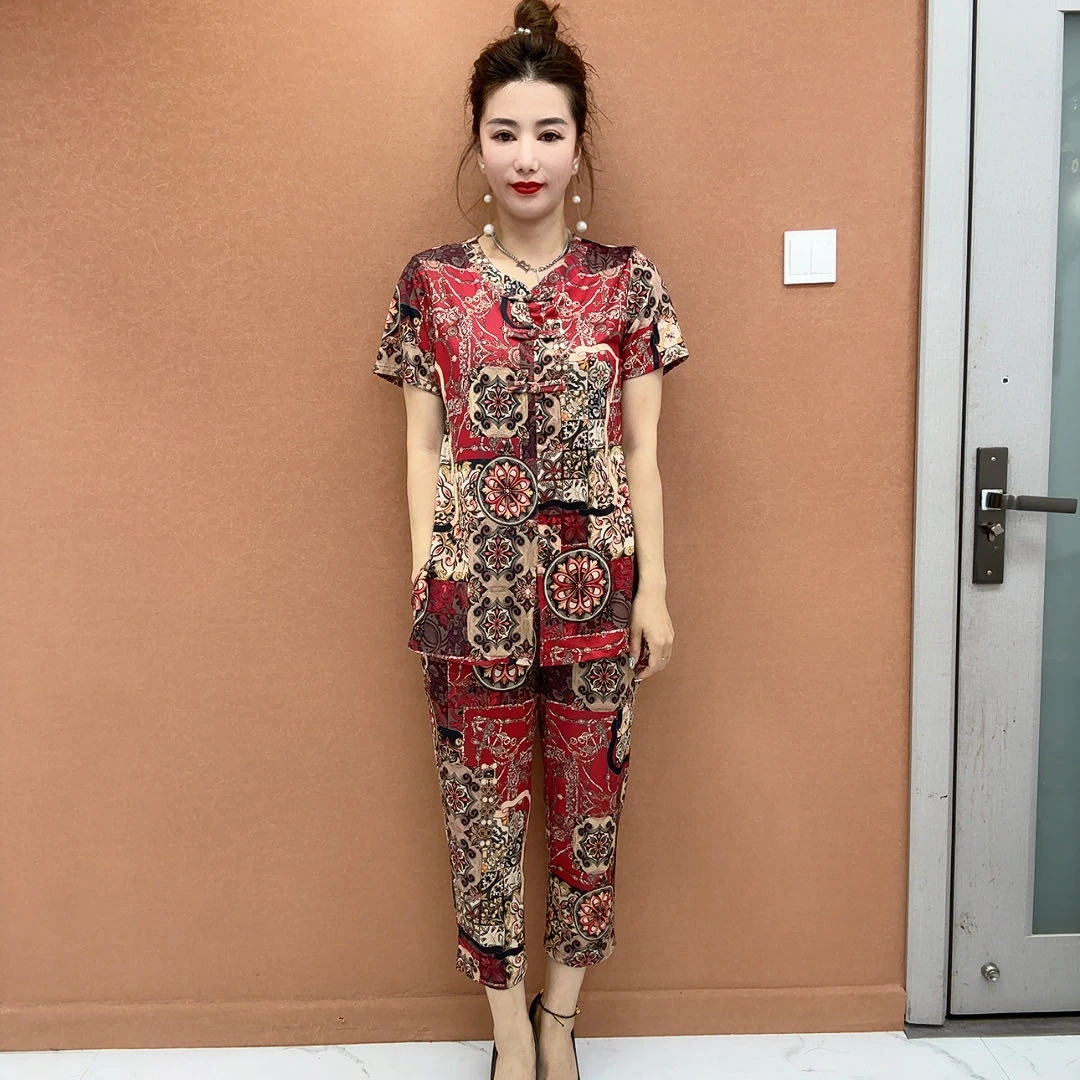 时尚国风气质显瘦两件套装