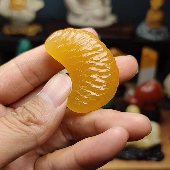 朵***猫印石寿山石手把件手把件