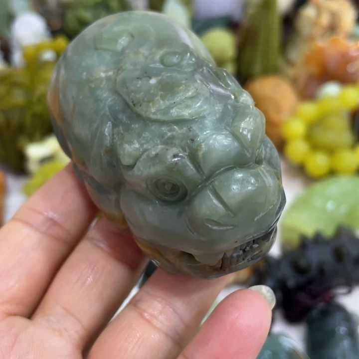 蛇纹石玉未镶嵌天然岫玉