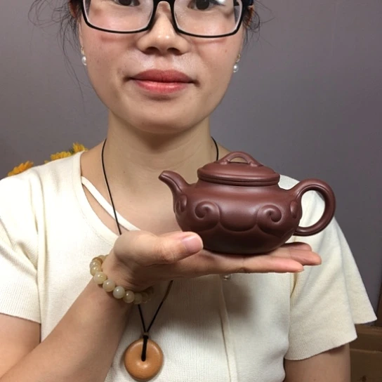 厚***哥茶壶紫砂精工如意270cc