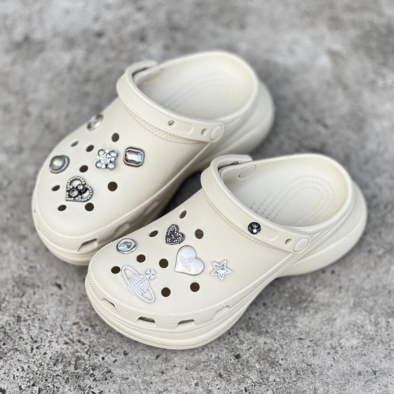 2025年新款夏复古小鲸鱼洞洞鞋厚底女鞋高跟增高凉拖鞋沙滩鞋防滑