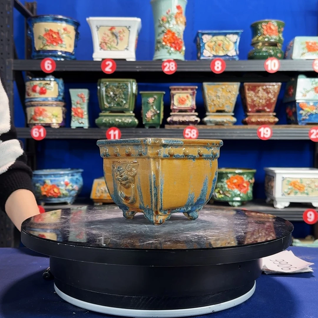 9037石湾微瑕窑变随机外口15内深9