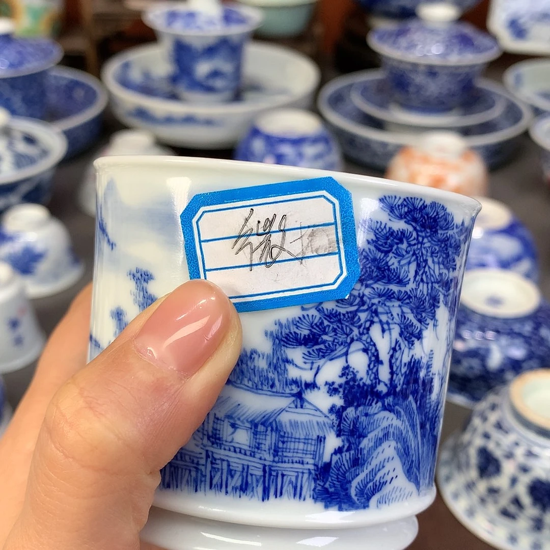 【闪购商品】瓷片福***果景德镇陶瓷主人杯