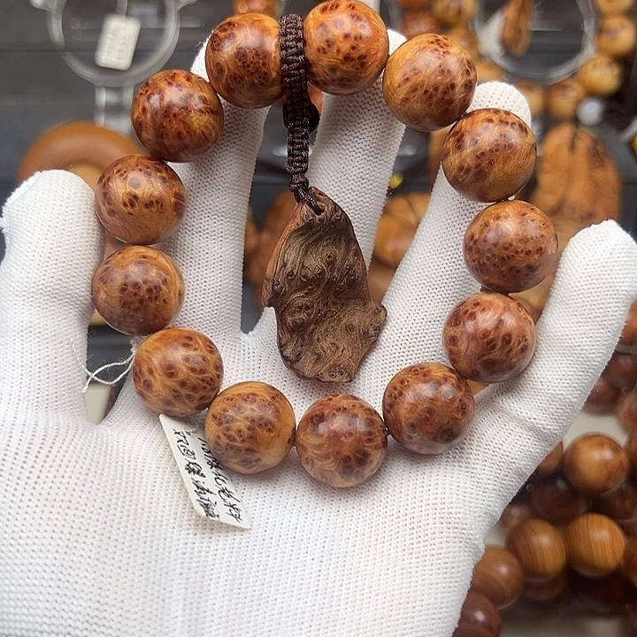 柏木（崖柏）手串/手链1.8爆满瘤疤