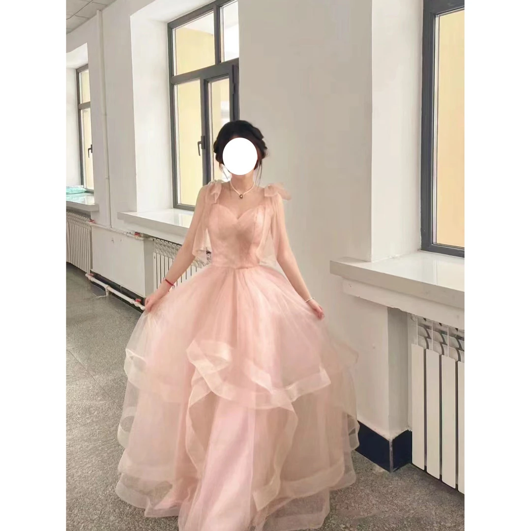 晚礼服裙女2025新款高级感宴会气质学生艺考主持人成人礼平时可穿